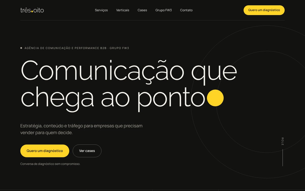 Site da três.oito